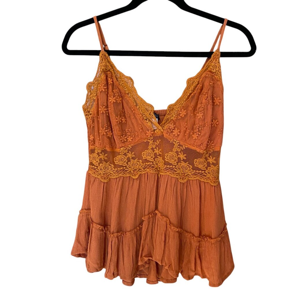 Venus Lace Babydoll Whimsigoth Tank Top Sheer Tiered Cami Coquette Fairy Y2K-8 - Picture 7 of 15